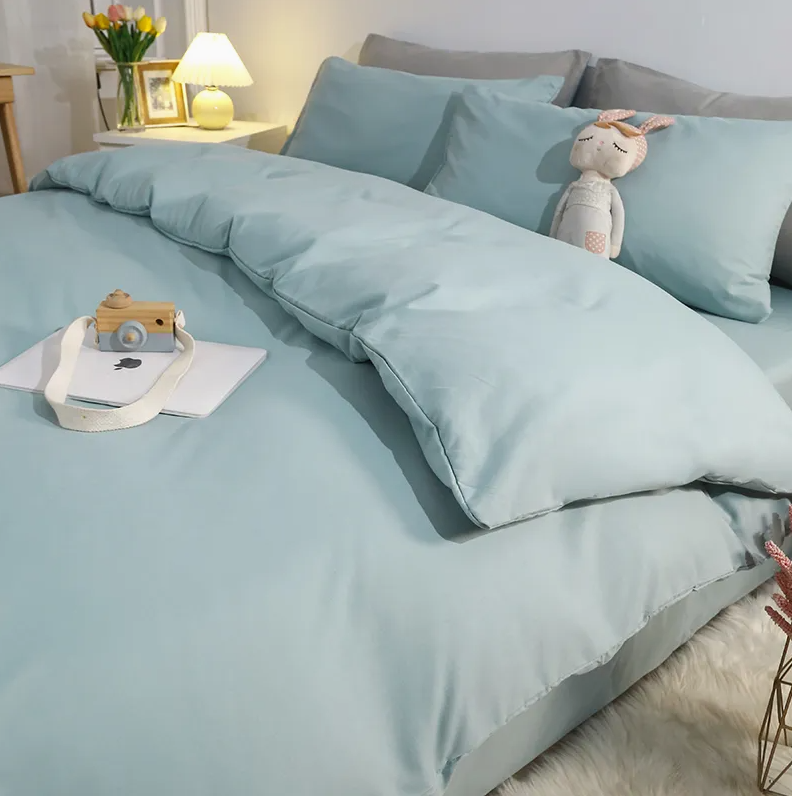 Washed Cotton Hotel Comforter Bedding Set for Home & Hospitality