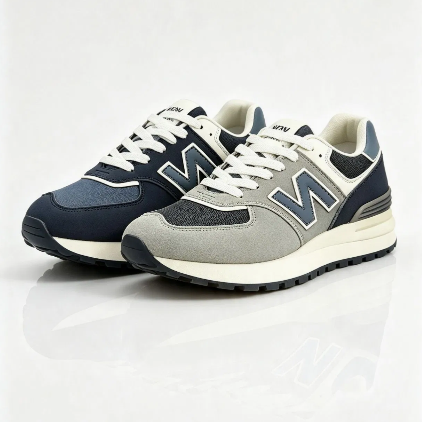 Men’s Casual Low-Top Sneakers with Cushioned Sole and Classic Lace-Up Design