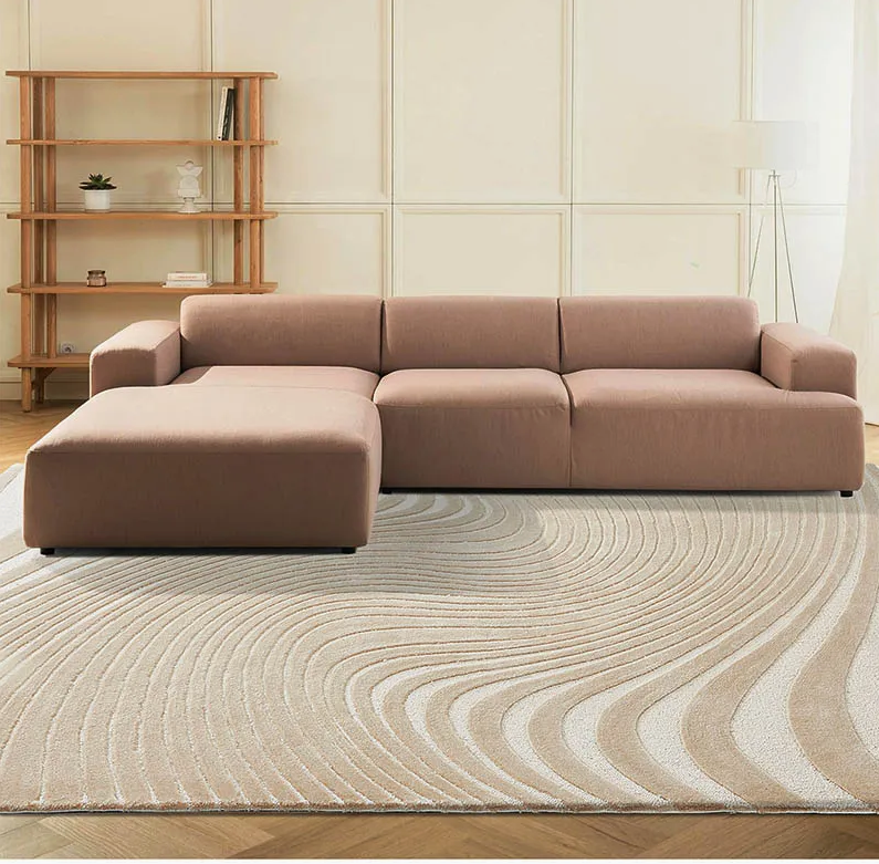 Hand-Tufted Wool Designer Carpet – Large Area Rug for Living Room & Bedroom